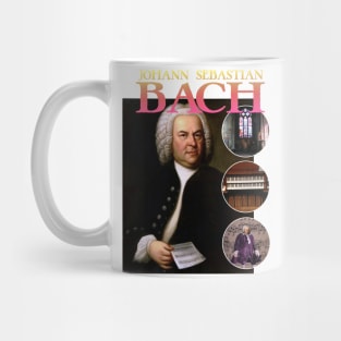 BACH RAP TEE Johann Sebastian Bach Cool Vintage Retro 90's Graphic Band T-Shirt Mug